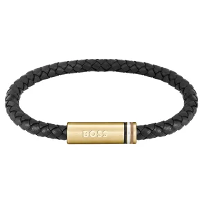 BOSS BLACK LEATHER BRACELET 1580624