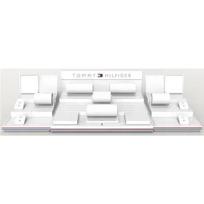THJ WHITE MEN'S IN-COUNTER DISPLAY W900X400X180MM