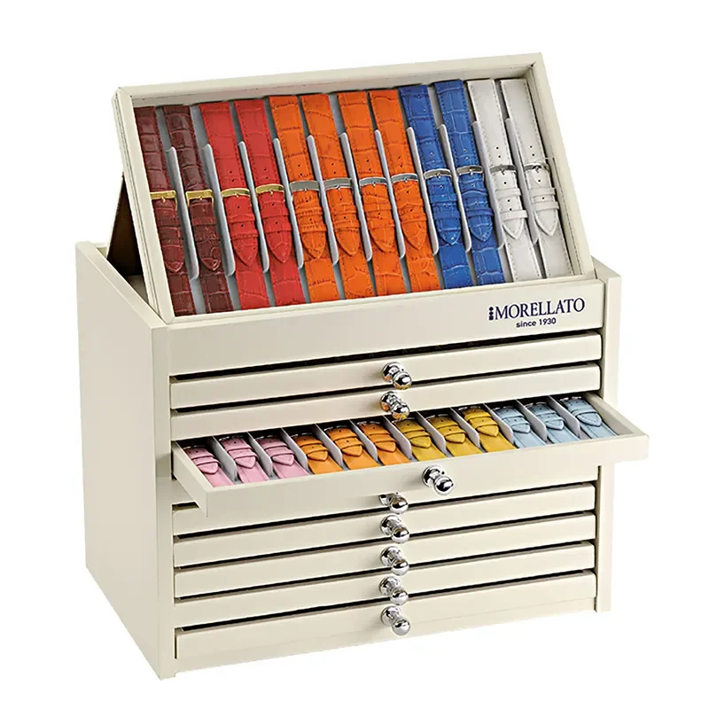 MORELLATO  BOX WOOD WHITE FOR 120 STRAPS 33X25X20C