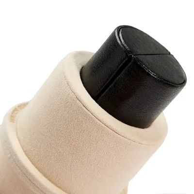 WOLF1834 PALERMO DOUBLE WATCH ROLL WITH JEWELRY POUCH - BLACK ANTHRACITE