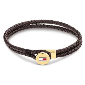 TOMMY HILFIGER BROWN LEATHER BRACELET 2790670