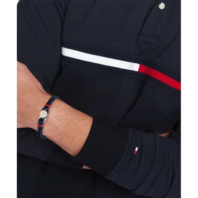 TOMMY HILFIGER BLUE LEATHER BRACELET 2790691