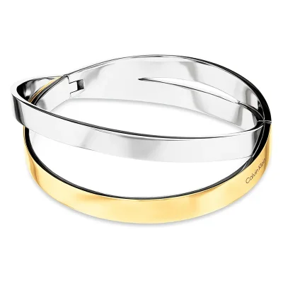 CALVIN KLEIN SS & GP HINGED BANGLE  35000852