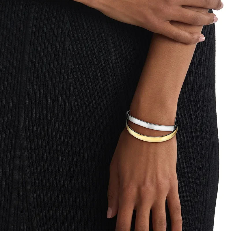 CALVIN KLEIN SS & GP HINGED BANGLE  35000852