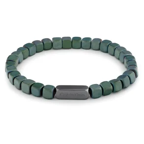 CALVIN KLEIN GREEN BEADED BRACELET 35100059