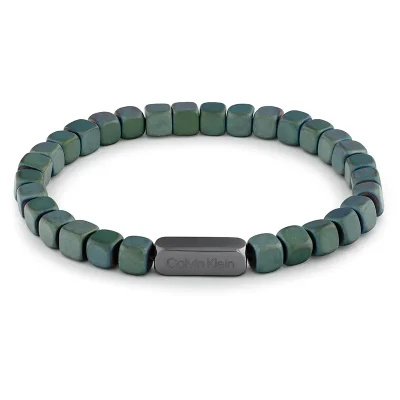 CALVIN KLEIN GREEN BEADED BRACELET 35100059