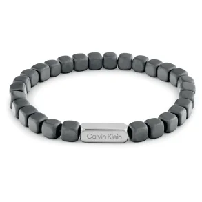 CALVIN KLEIN GREY BEADED BRACELET 35100060