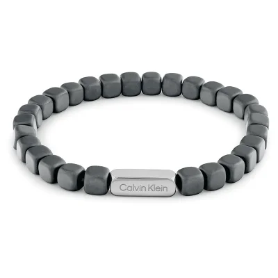 CALVIN KLEIN GREY BEADED BRACELET 35100060