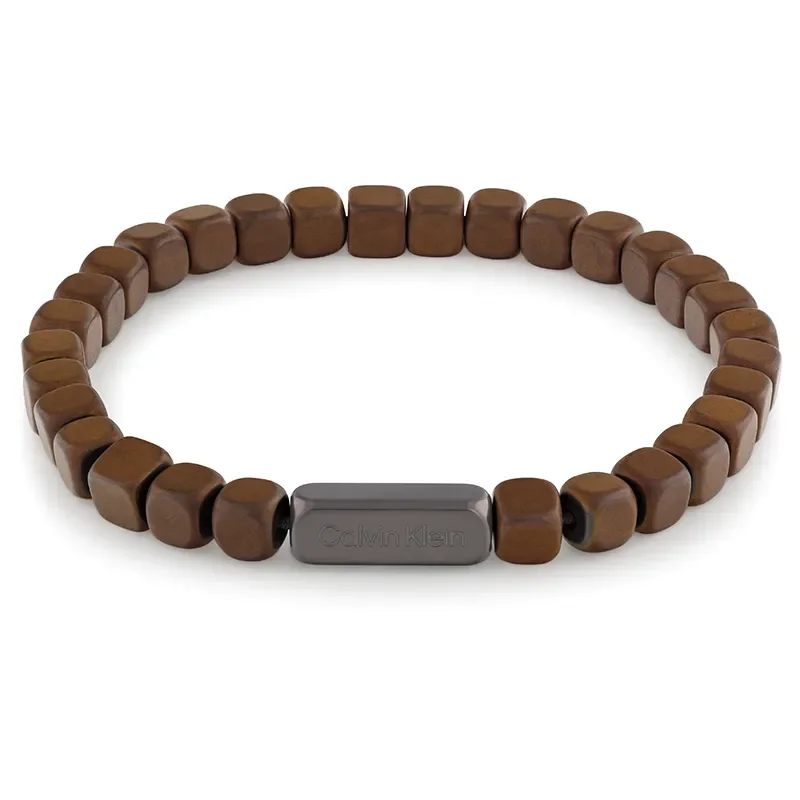CALVIN KLEIN BROWN BEADED BRACELET 35100061