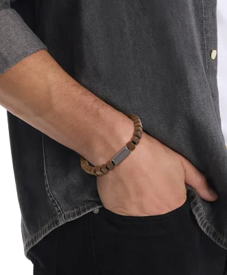 CALVIN KLEIN BROWN BEADED BRACELET 35100061