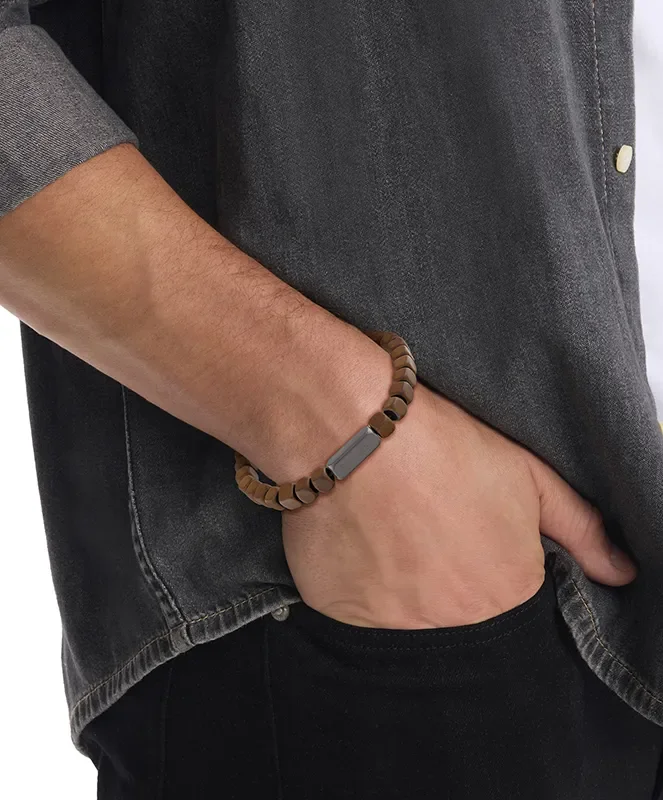 CALVIN KLEIN BROWN BEADED BRACELET 35100061