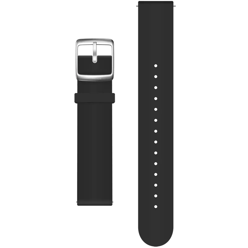 SILICONE STRAP 18MM BLACK