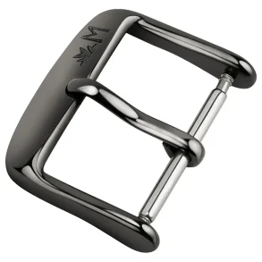 SPORT BUCKLE BLACK MORELLATO WITH LOGO