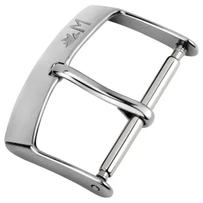 MOLDAVA BUCKLE SILVER MORELLATO WITH LOGO