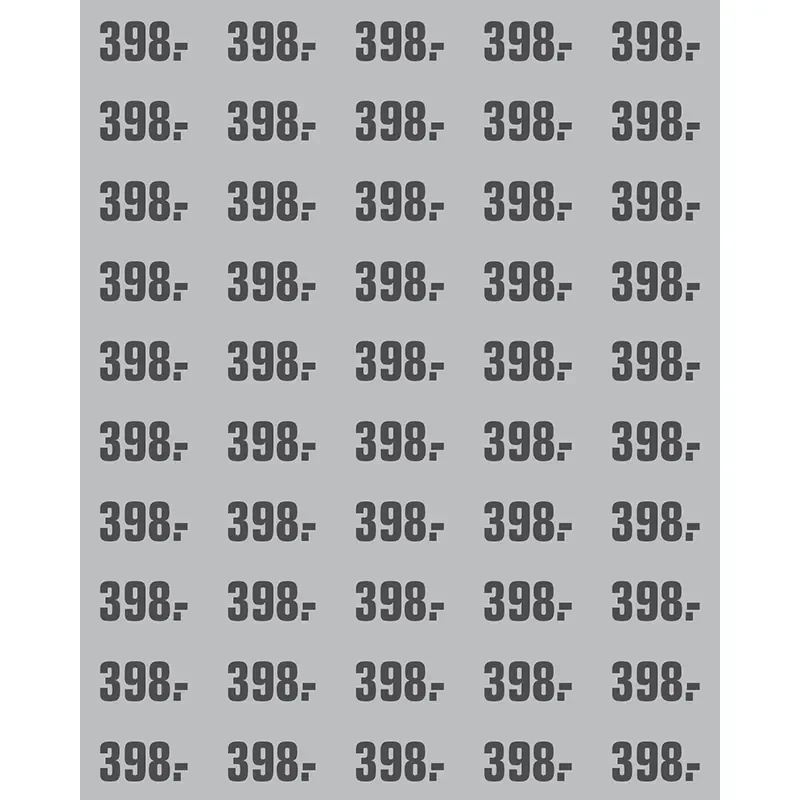 PRIS ETIKETT GR ARK A 50  M/PRIS 398.-