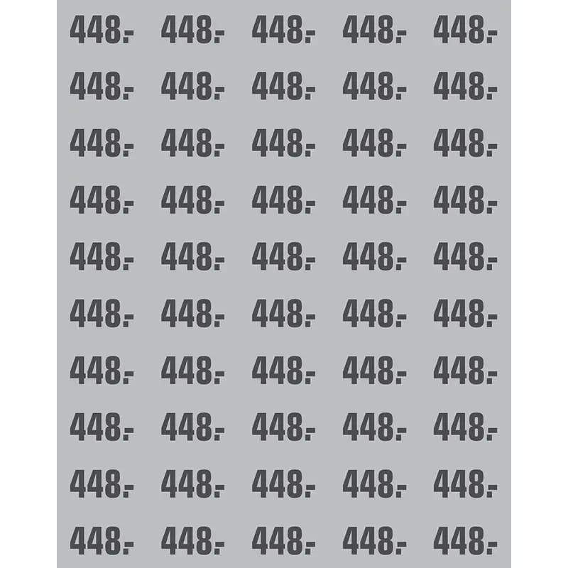 PRIS ETIKETT GR ARK A 50  M/PRIS 448.-