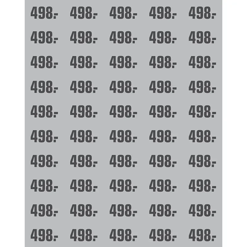 PRIS ETIKETT GR ARK A 50  M/PRIS 498.-