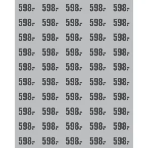 PRIS ETIKETT GR ARK A 50  M/PRIS 598