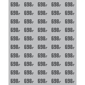 PRIS ETIKETT GR ARK A 50  M/PRIS 698.-