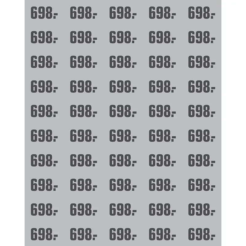 PRIS ETIKETT GR ARK A 50  M/PRIS 698.-