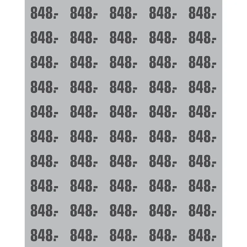 PRIS ETIKETT GR ARK A 50  M/PRIS 848.-