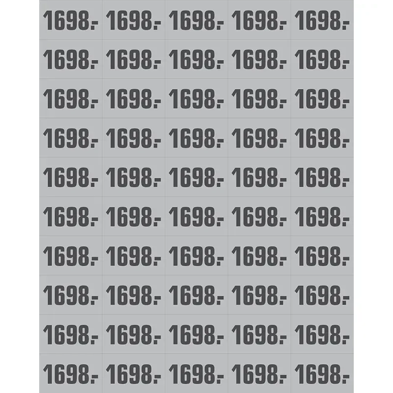 PRIS ETIKETT GR ARK A 50  M/PRIS 1698.