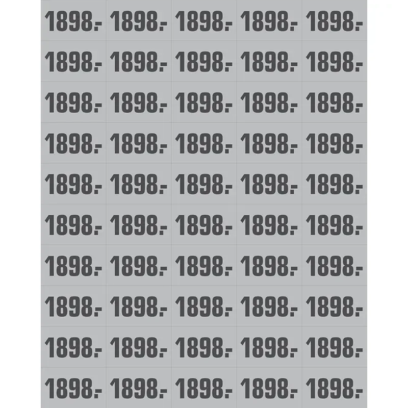 PRIS ETIKETT GR ARK A 50  M/PRIS 1898.