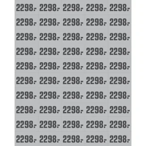 PRIS ETIKETT GR ARK A 50  M/PRIS 2298.