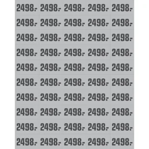 PRIS ETIKETT GR ARK A 50  M/PRIS 2498.