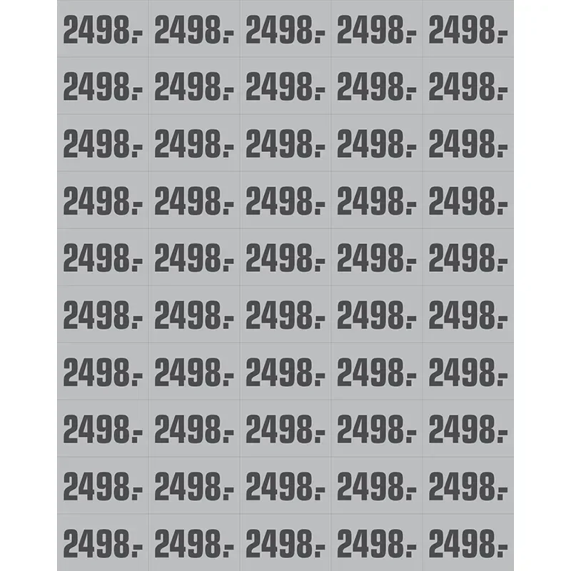 PRIS ETIKETT GR ARK A 50  M/PRIS 2498.