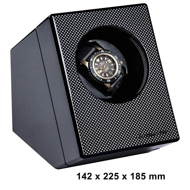 WATCH WINDER 1 WATCH (CARBON FIBER) WITH ADAPTER