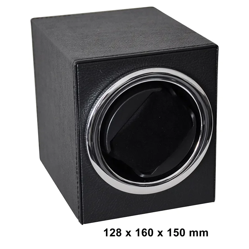 WATCH WINDER 1 WATCH (LEATHER BLACK) BATT. DRIVEN