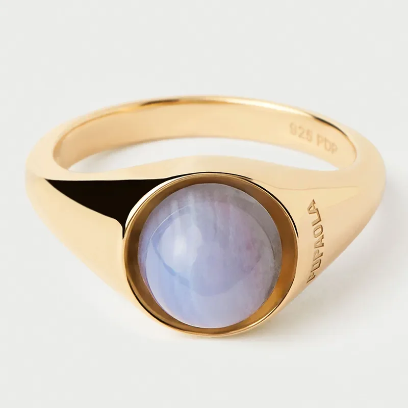 PDPAOLA LABRADORITE MOON RING  AN01-B18
