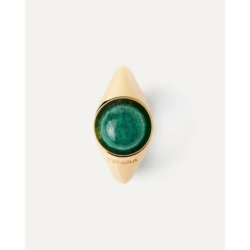 PDPAOLA GREEN MOON RING  AN01-B19