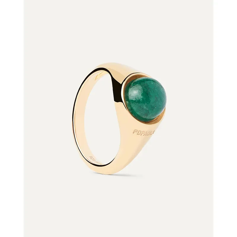 PDPAOLA GREEN MOON RING  AN01-B19