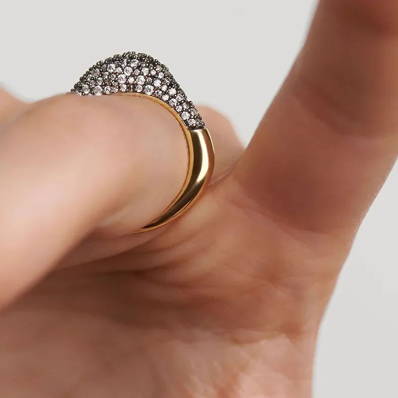 PDPAOLA PAVE DUNA RING AN01-B68-U