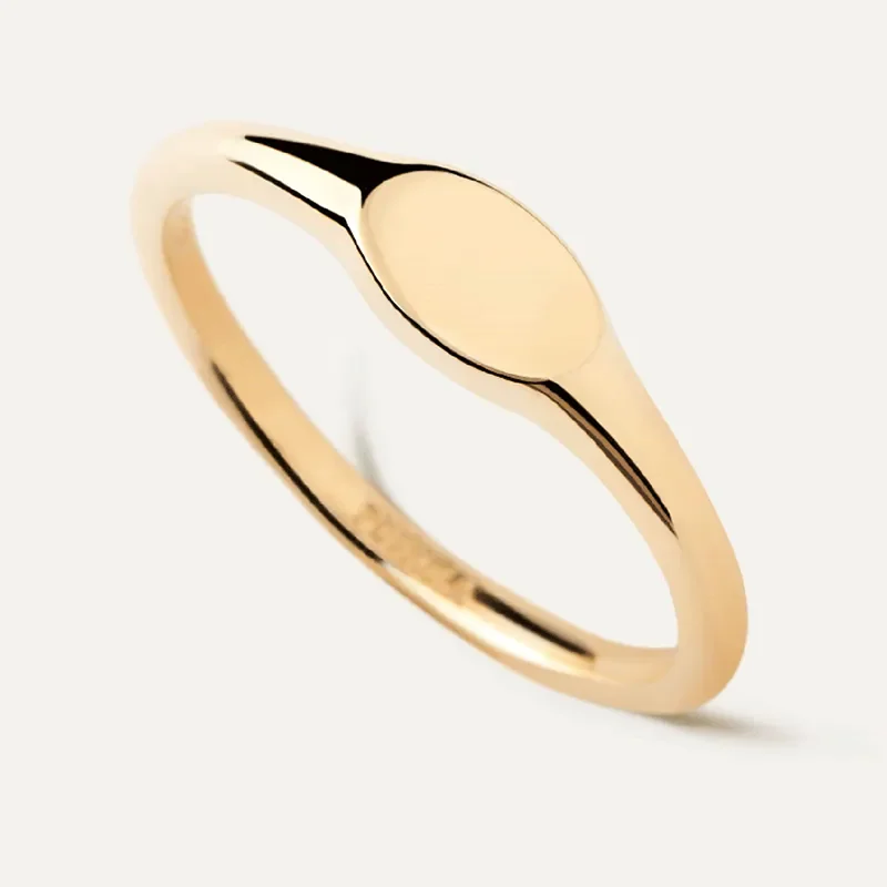 PDPAOLA OVAL MINI STAMP RING AN01-C46