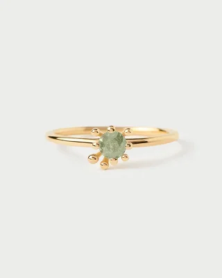 PDPAOLA GREEN FLEUR RING AN01-C91