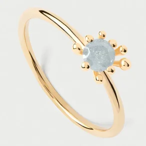 PDPAOLA GREY FLEUR RING AN01-C93
