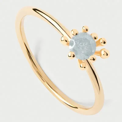 PDPAOLA GREY FLEUR RING AN01-C93