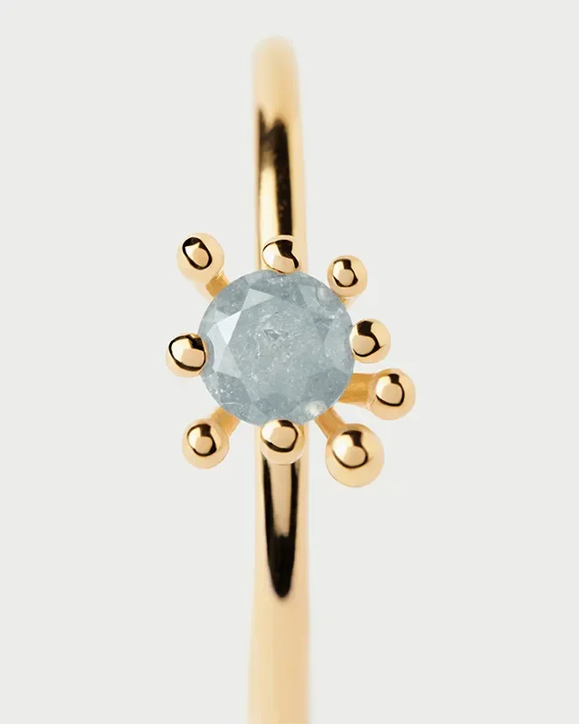 PDPAOLA GREY FLEUR RING AN01-C93