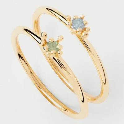 PDPAOLA LES FLEURS RING SET AN01-C94