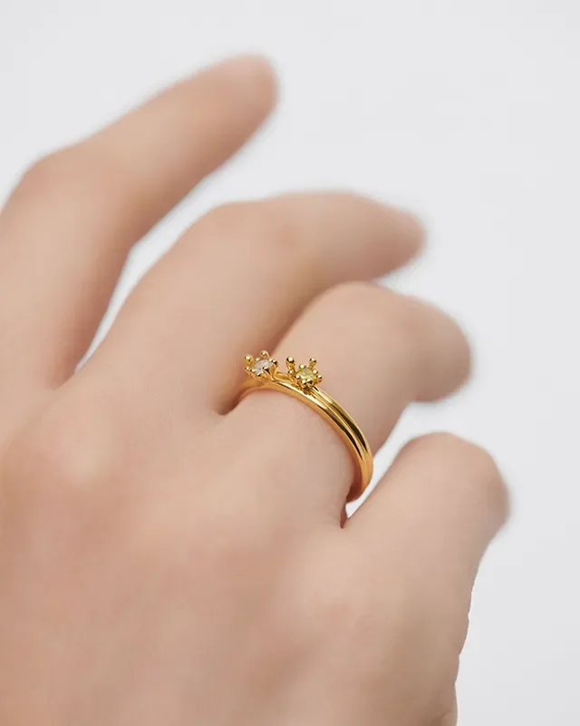 PDPAOLA LES FLEURS RING SET AN01-C94