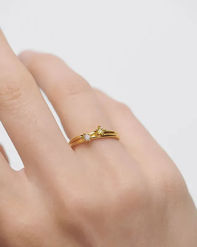 PDPAOLA LES FLEURS RING SET AN01-C94