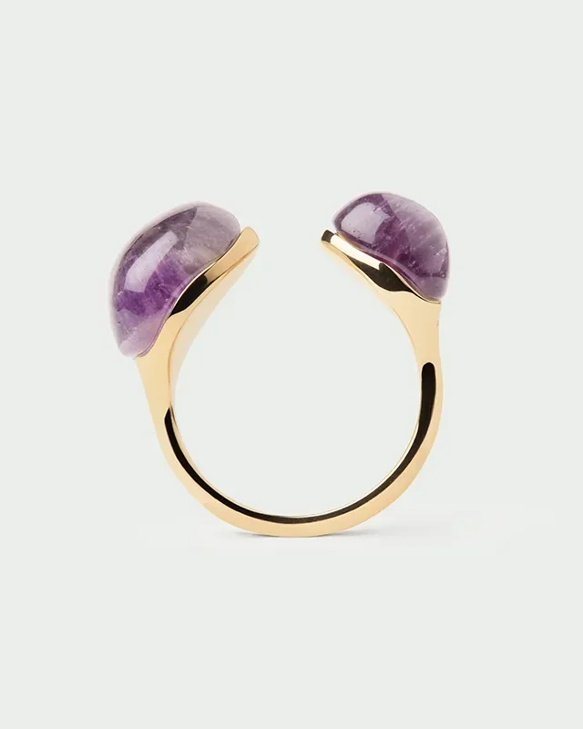 PDPAOLA AMETHYST GRAVITY RING AN01-D41