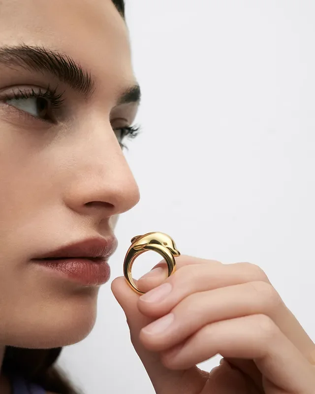 PDPAOLA DOLPHIN RING AN01-D50