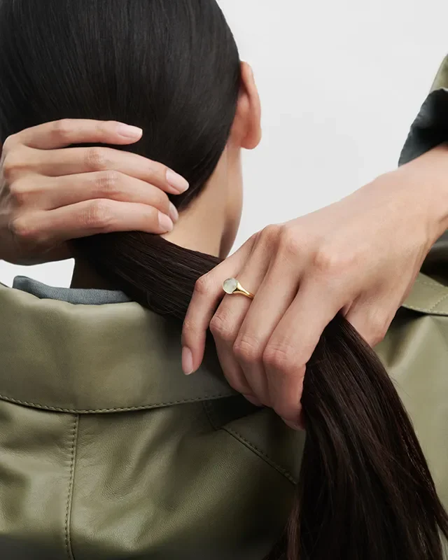 PDPAOLA PREHNITE BAY RING AN01-D93