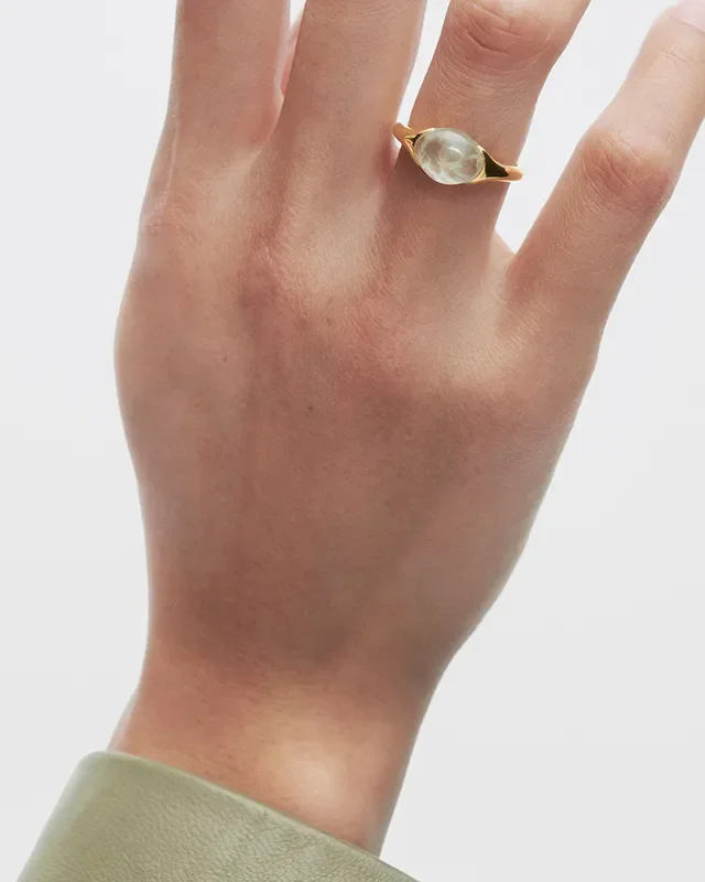 PDPAOLA PREHNITE BAY RING AN01-D93