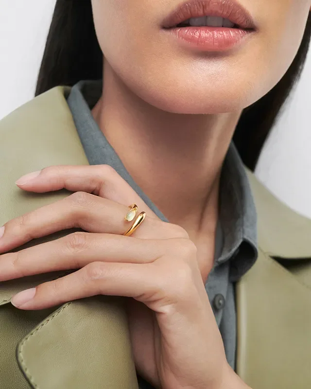 PDPAOLA PREHNITE KALIA RING AN01-D96