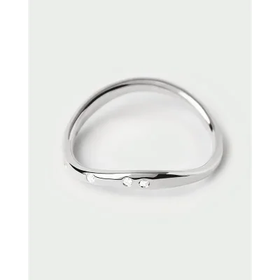 PDPAOLA AIR SILVER RING AN02-E59